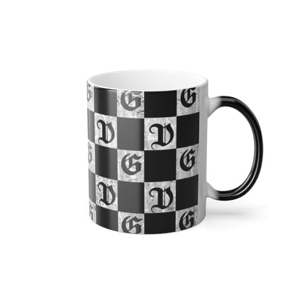 "Damnaged Checkers" Morphing Mug