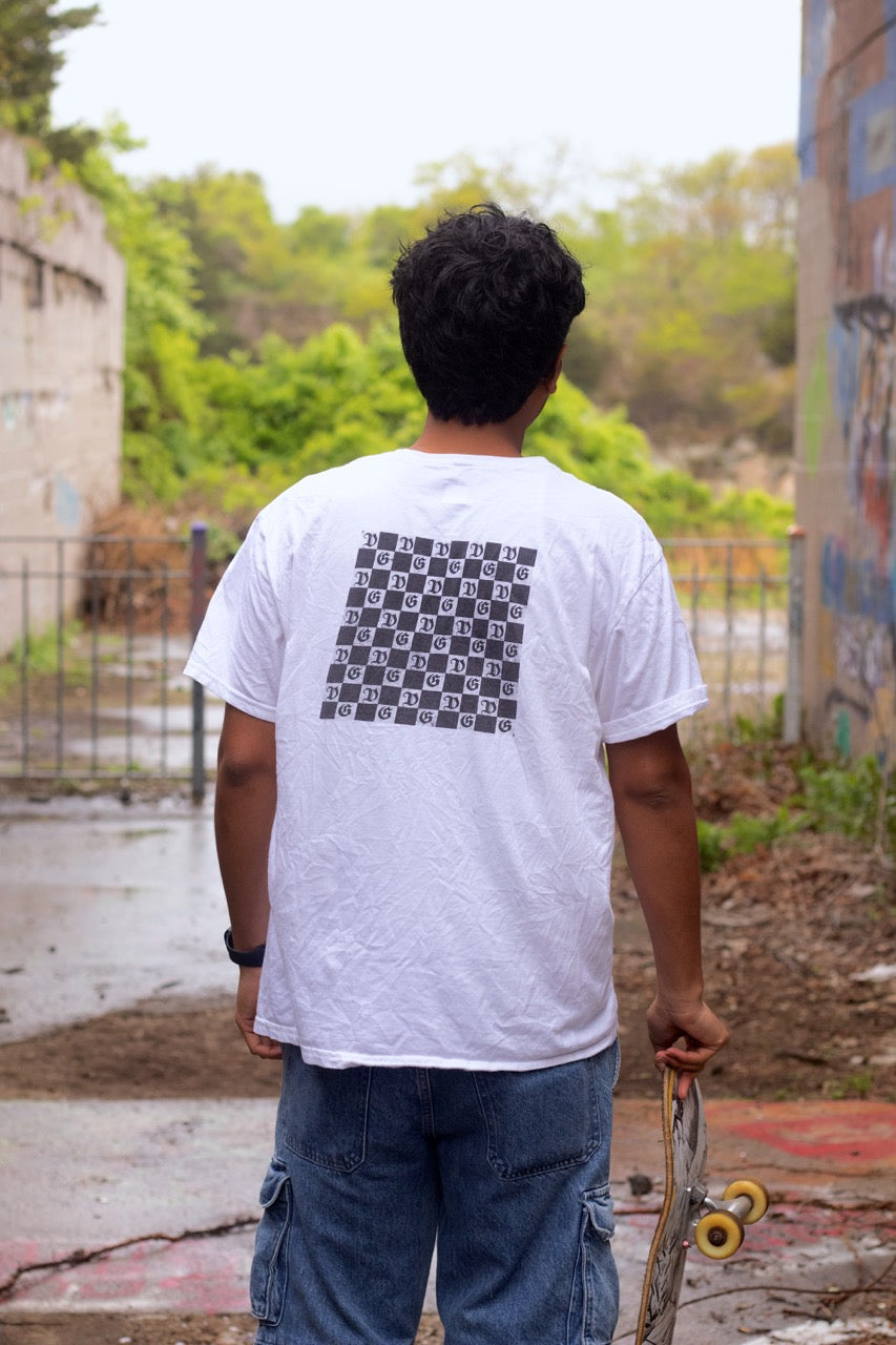 "Damnaged Checkers" Tee