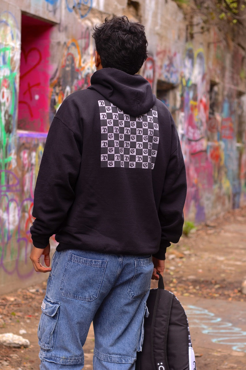 "Damnaged Checkers" Hoodie